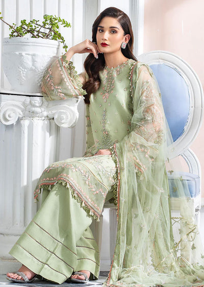 Calina - Meeral Readymade Organza Suit - Memsaab Online