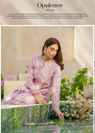 SFL-06 - Unstitched - Festive Lawn Collection by Iznik 2024 - Memsaab Online