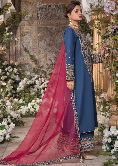 HSS-306 - Blue - Readymade - Heeras Suit 2025 - Memsaab Online