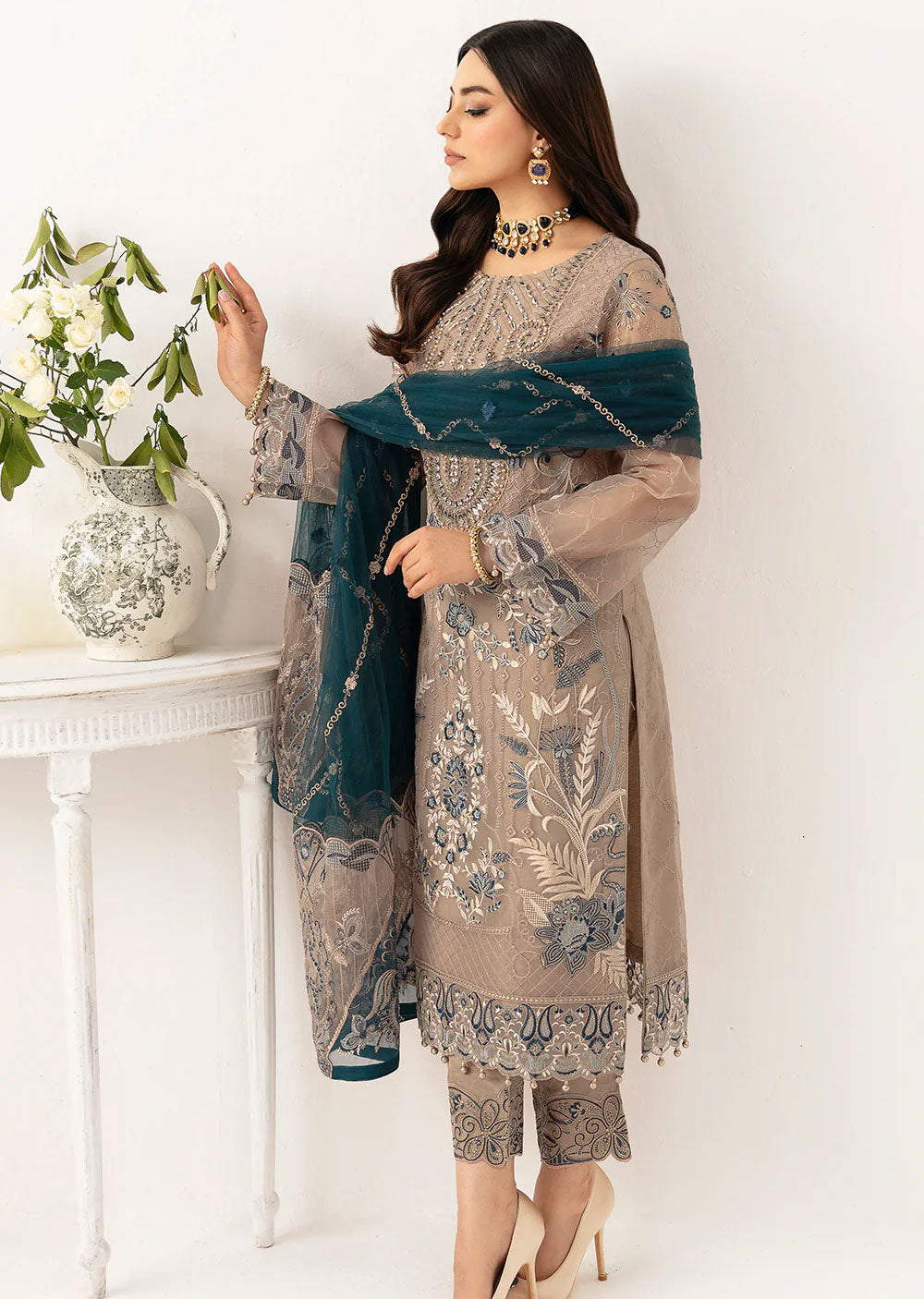 M-1106 - Unstitched - Ramsha Minhal Vol 11 2024 - Memsaab Online