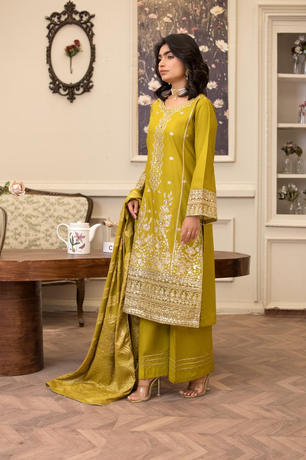 HRM-09 - Readymade Memsaab Formal Cotton Suit - Memsaab Online