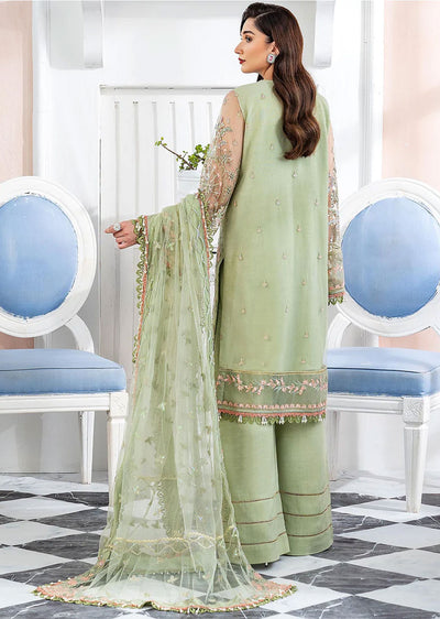 Calina - Meeral Readymade Organza Suit - Memsaab Online