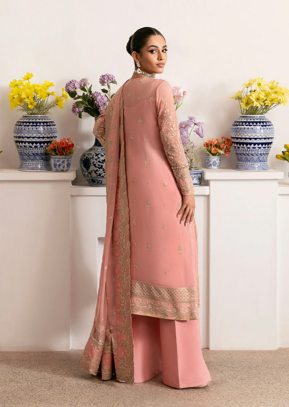 GLCT-06 - Coralyn - Gulaal Reverie Embroidered Chiffon Collection 2025 - Memsaab Online