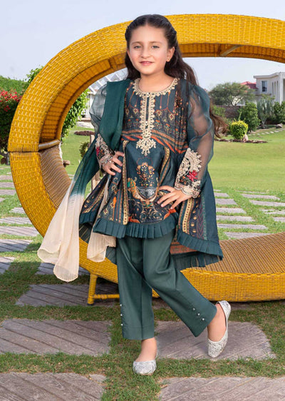 AL-703 - Readymade - Kids Luxury Lawn Collection by Ally's 2023 - Memsaab Online