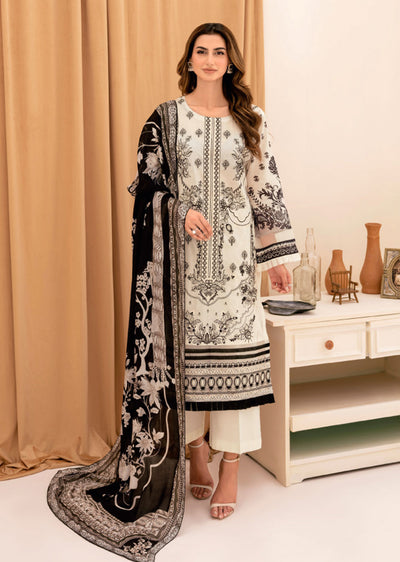 Y-704 - Unstitched - Ramsha Riwayat Luxury Lawn Collection Vol 7 2023 - Memsaab Online