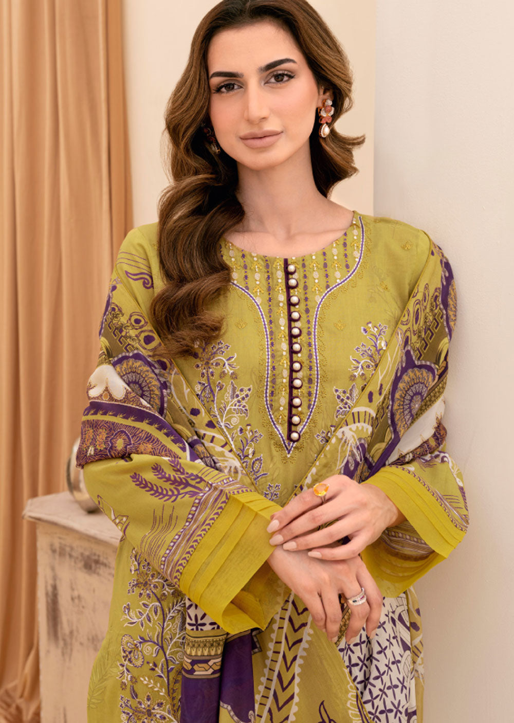 Y-707 - Unstitched - Ramsha Riwayat Luxury Lawn Collection Vol 7 2023 - Memsaab Online