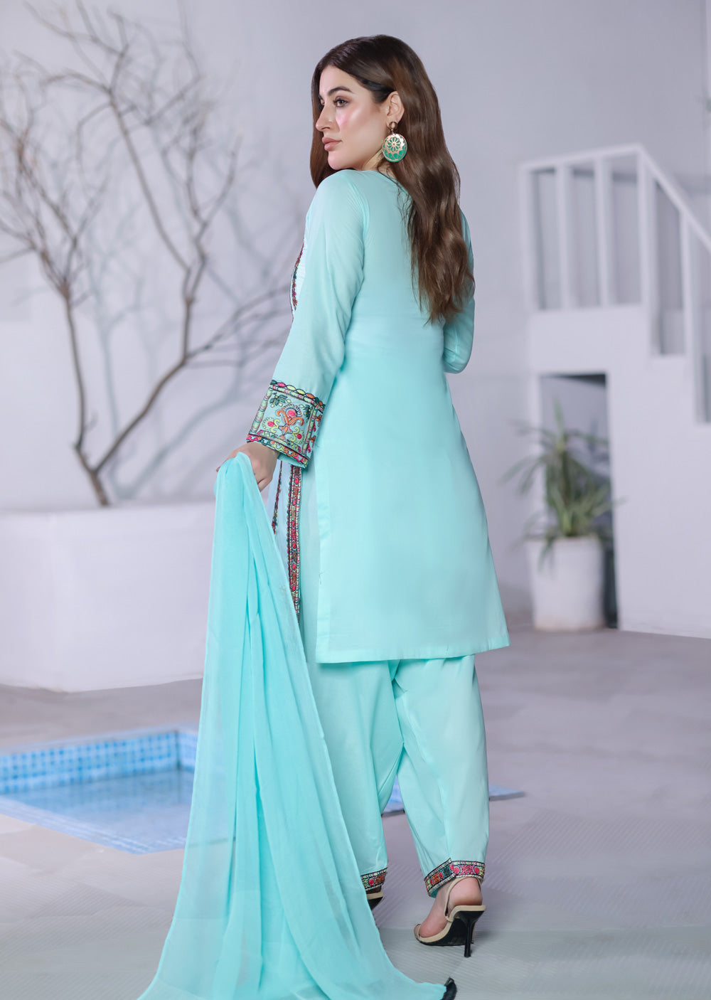 HK323 - Readymade Lilen Outfit 2025 - Memsaab Online