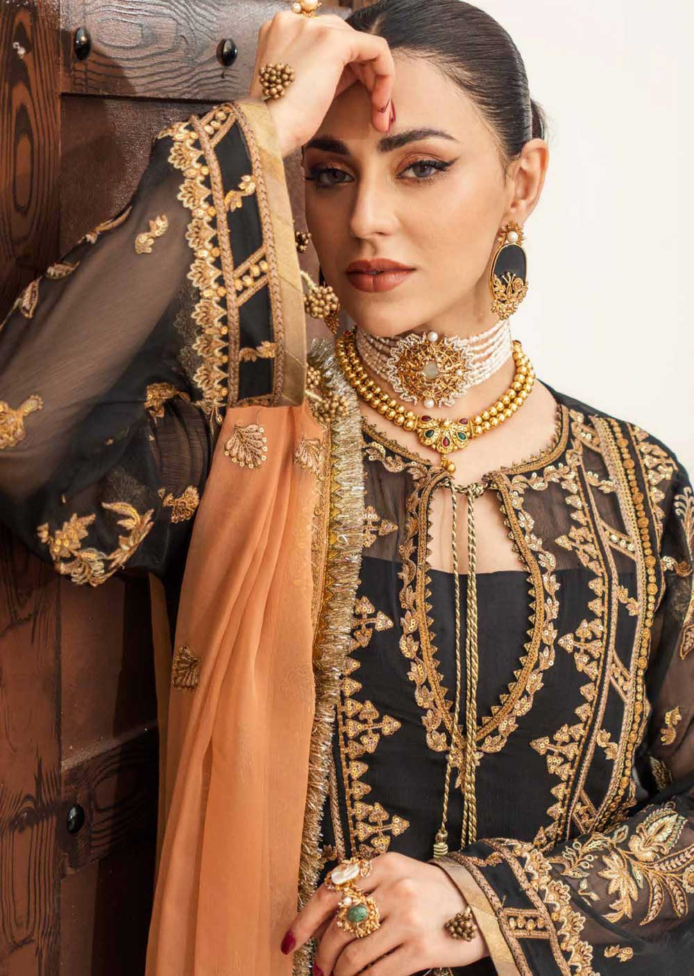 QFD-0070 - Readymade - Mashq Zainab Luxury Chiffon Collection 2023 - Memsaab Online