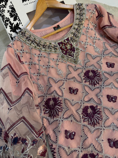 D-9991 - Readymade - Ramsha Chiffon Outfit - Memsaab Online