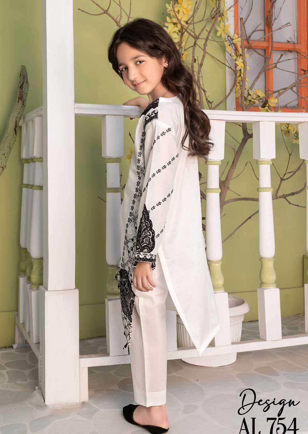 AL-754 - Readymade - Kids Luxury Pret Collection by Ally's 2023 - Memsaab Online