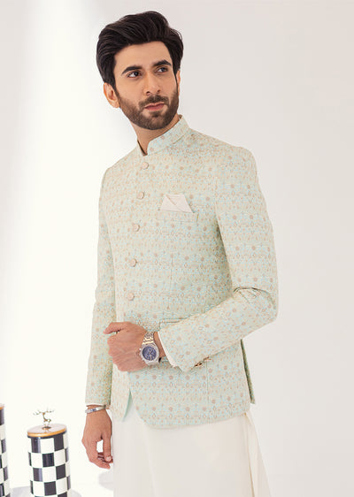 PC-375 - Light Blue Green - Mens Maysori Prince Coat - Memsaab Online