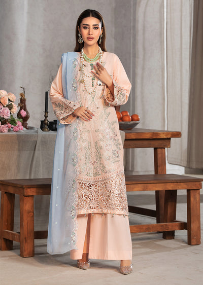 HSS-224 - Readymade Heeras linen Suit - Memsaab Online