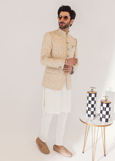 PC-376 - Light Gold - Mens Maysori Prince Coat - Memsaab Online