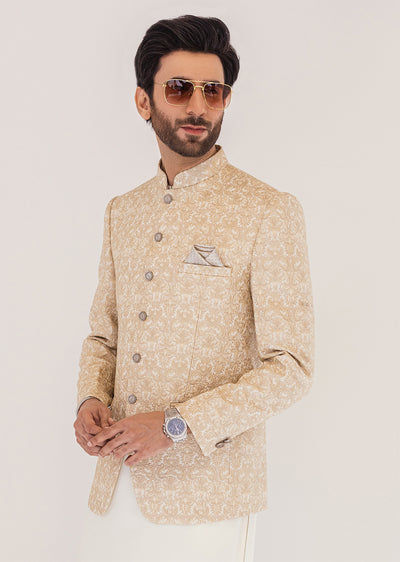 PC-376 - Light Gold - Mens Maysori Prince Coat - Memsaab Online