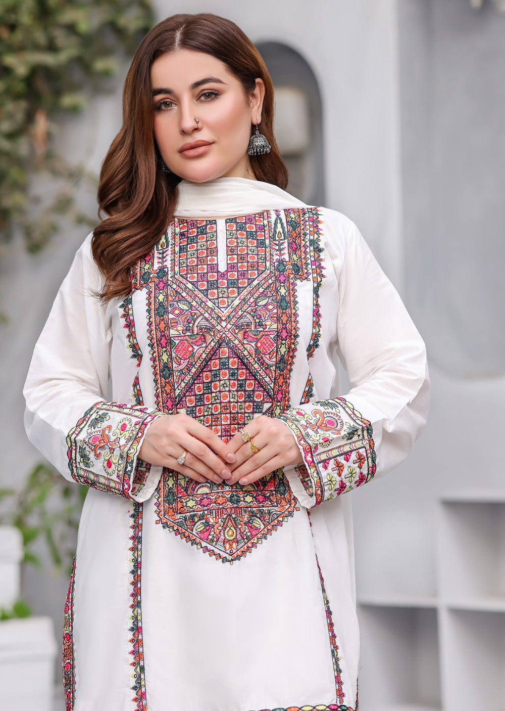HK323 - Readymade Lilen Outfit 2025 - Memsaab Online