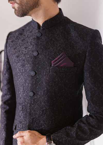 PC-377 - Black - Mens Maysori Prince Coat - Memsaab Online