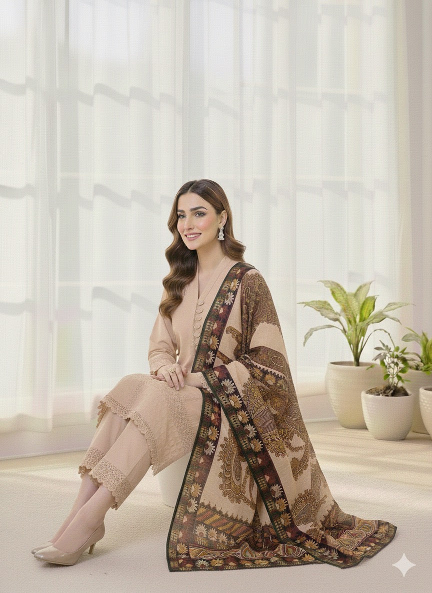 MSBMT-36 -Gulnoor - Readymade Outfit - 3 Piece Suit 2025 - Memsaab Online