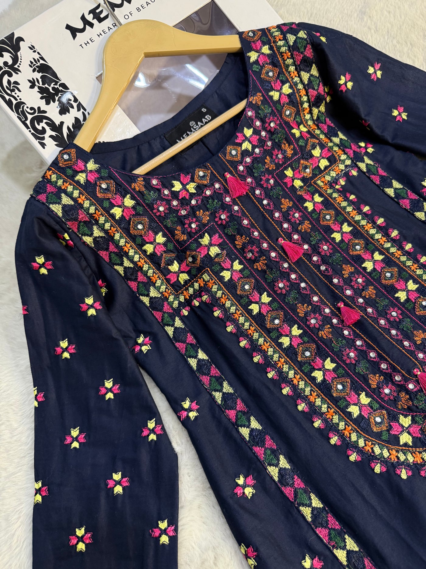 HK321 - Readymade Cotton Outfit 2025 - Memsaab Online