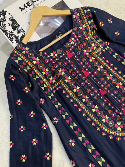 HK321 - Readymade Cotton Outfit 2025 - Memsaab Online