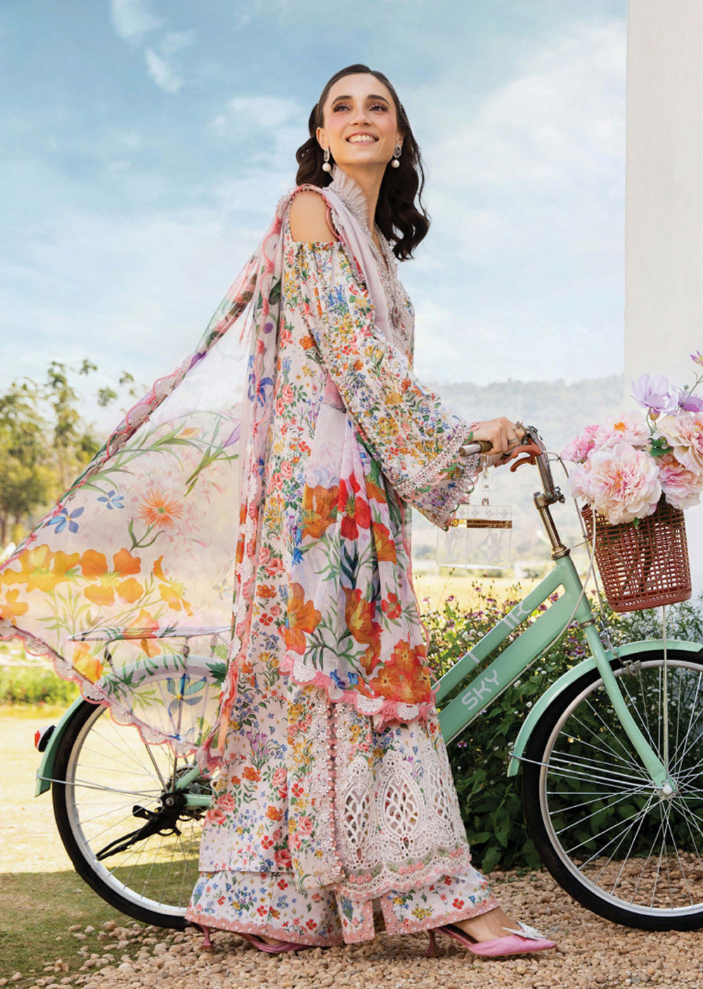 MPLS-07-A - Maria B Mprints Spring Summer Printed Lawn Suit 2025 - Memsaab Online