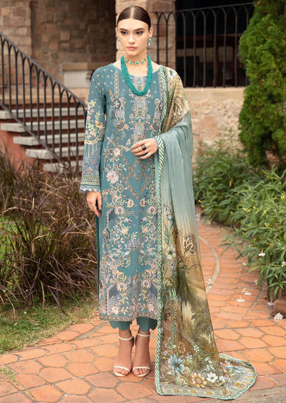 Y-907-R - Readymade - Riwayat by Ramsha Luxury Lawn Vol 09 - Memsaab Online