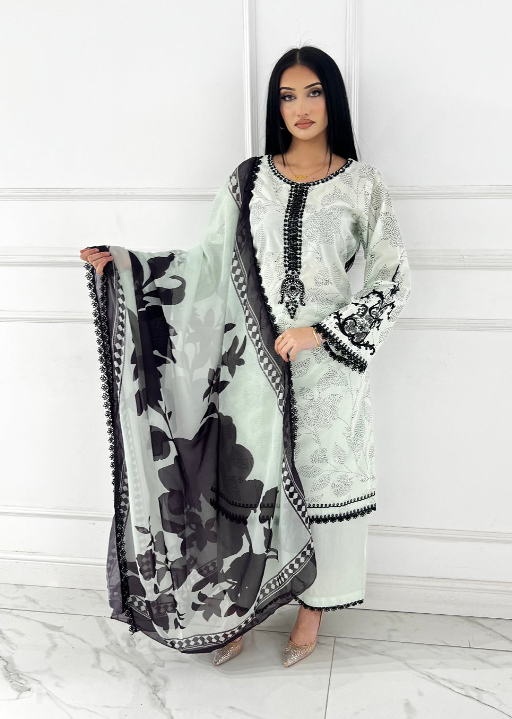 HSS-344- Readymade Heeras Suit - Memsaab Online
