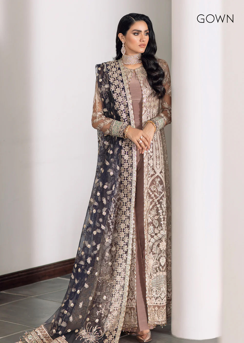 EC-07-R - Readymade - Baroque Chantelle Suit 2024 - Memsaab Online