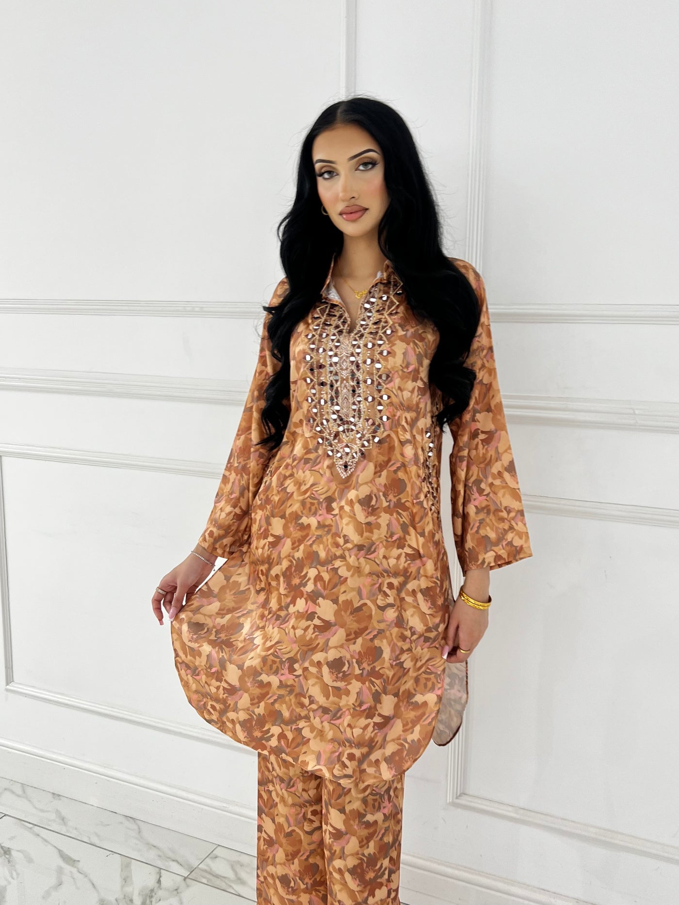 SMR3104- Readymade Silk 2 Piece Suit - Memsaab Online