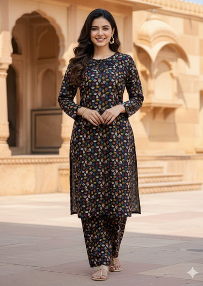 SLMN-15 Readymade Khaddar Co-ord - Memsaab Online