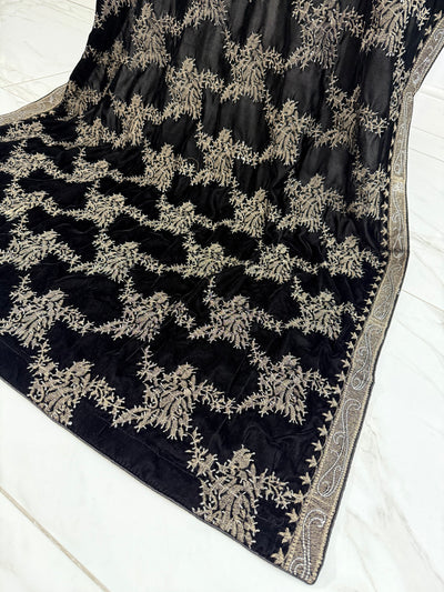 SMV102 Embroidered Velvet Shawl