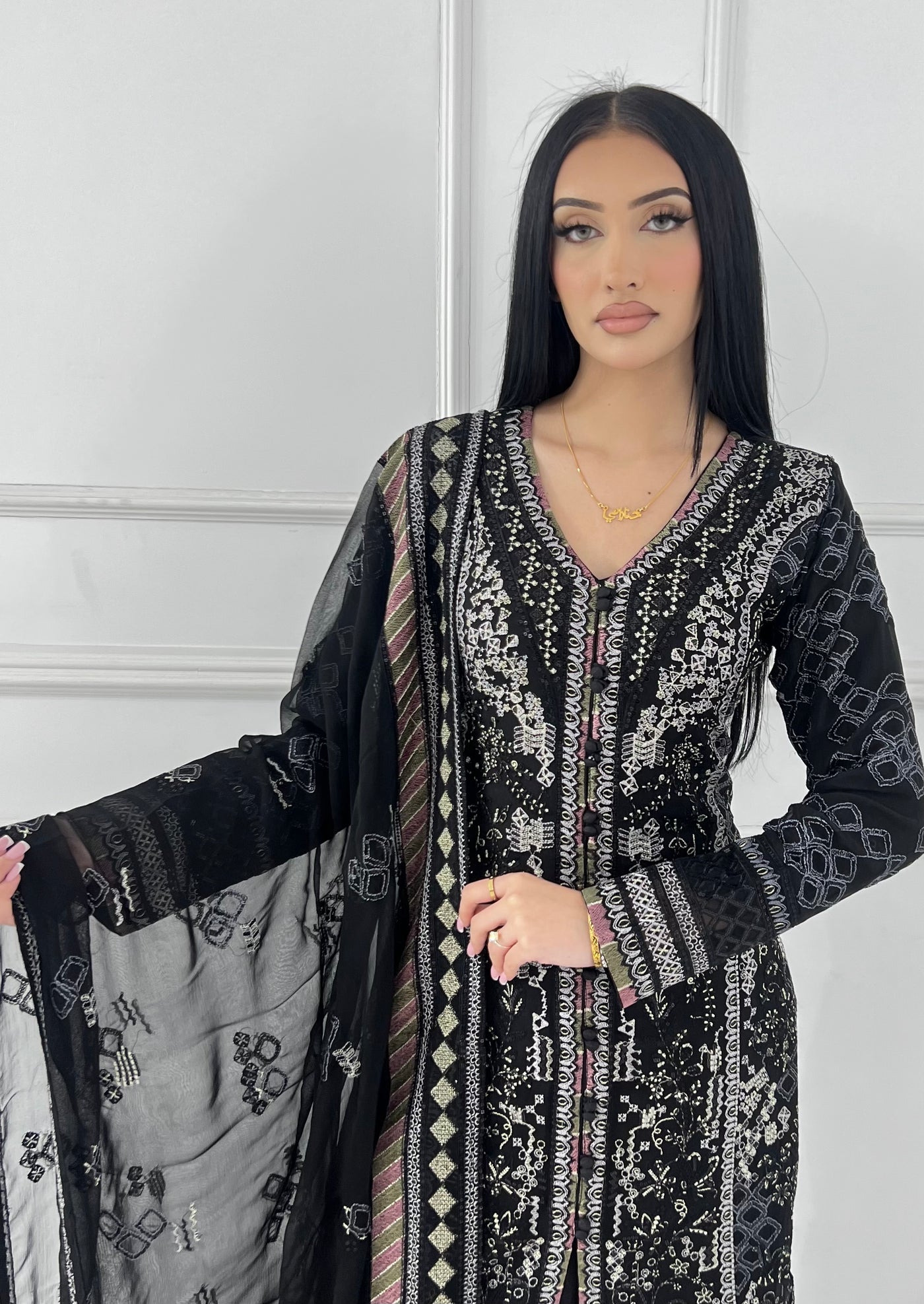 PS1788 Readymade Mint Chiffon Suit - Memsaab Online