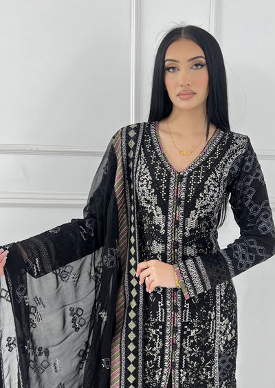 PS1788 Readymade Mint Chiffon Suit - Memsaab Online