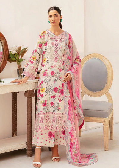 N-707 - Unstitched - Rangrez by Ramsha Luxury Lawn Vol 07 - Memsaab Online