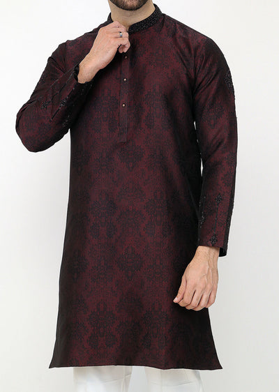 KRT-07 - Readymade - Mens Kurta Trouser Set - Memsaab Online