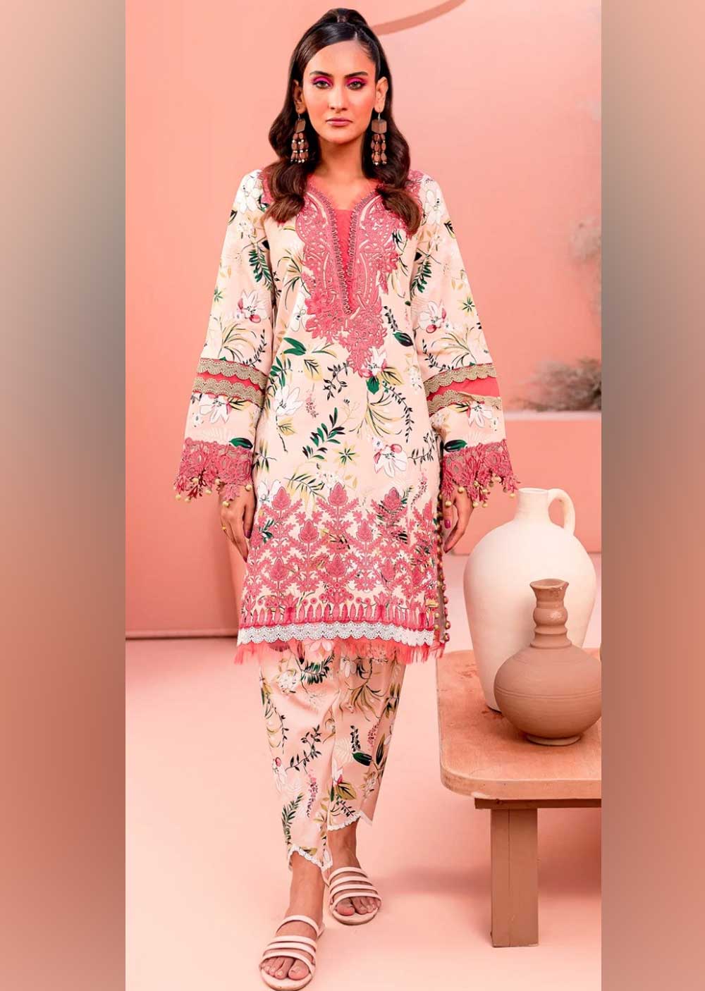 JDS-07 - Unstitched - Airjet Lawn Collection by Jade 2024 - Memsaab Online