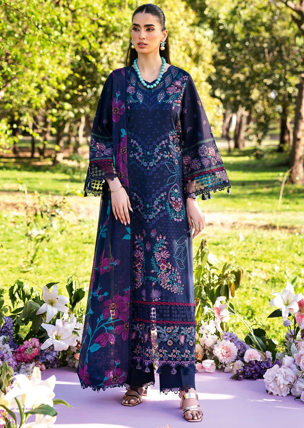 Y-1307 - Ready Made - Riwayat by Ramsha Luxury Lawn Vol 13 - Memsaab Online