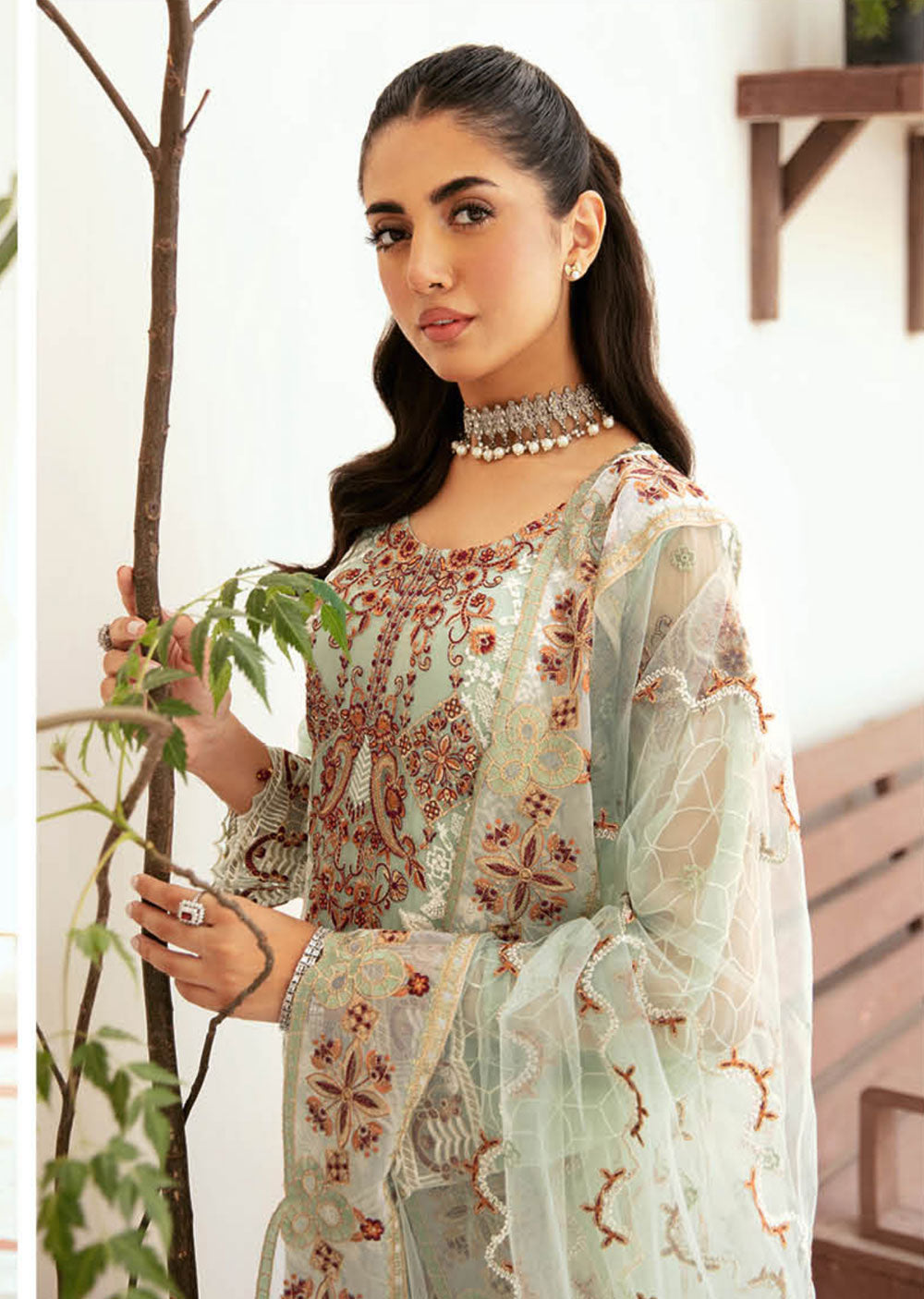 F-2607 - Unstitched - Ramsha Chiffon Collection Vol 26 2024 - Memsaab Online