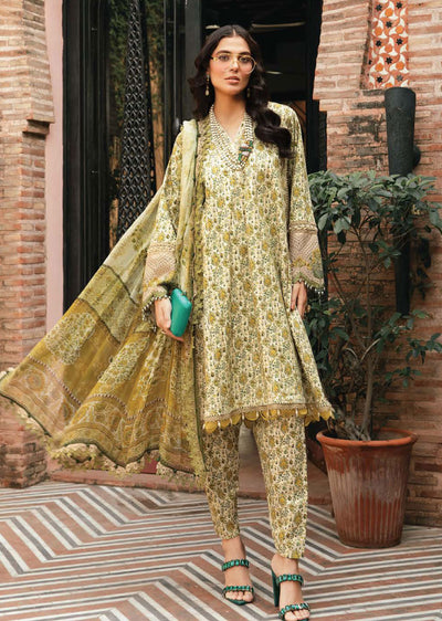 MSBT-107-A - Unstitched - Maria B MPrints Lawn Eid Collection 2024 - Memsaab Online