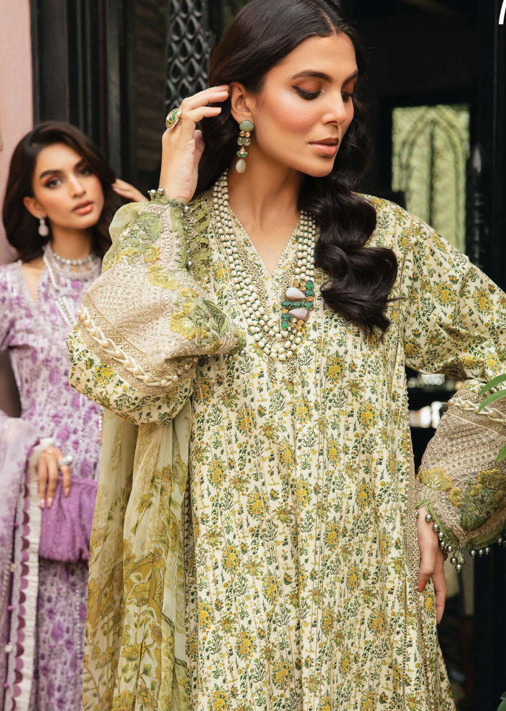 MSBTR-107-A - Readymade - Maria B MPrints Lawn Eid Collection 2024 - Memsaab Online