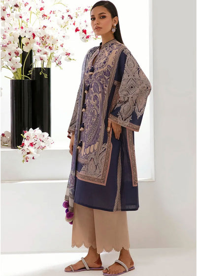 MZN-07-A - Unstitched - Mahay Summer Collection by Sana Safinaz 2023 - Memsaab Online