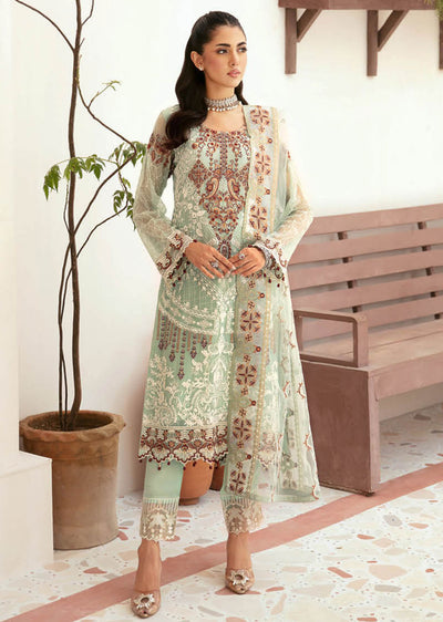 F-2607 - Unstitched - Ramsha Chiffon Collection Vol 26 2024 - Memsaab Online