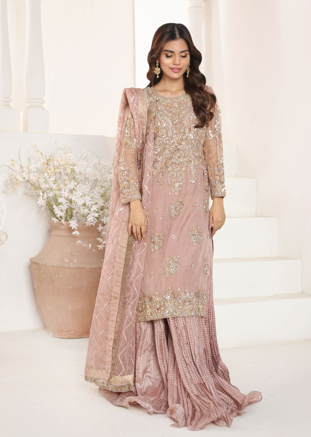 SRB1101 - AAQSA - Mauve Sehrish.B Designer - Memsaab Online