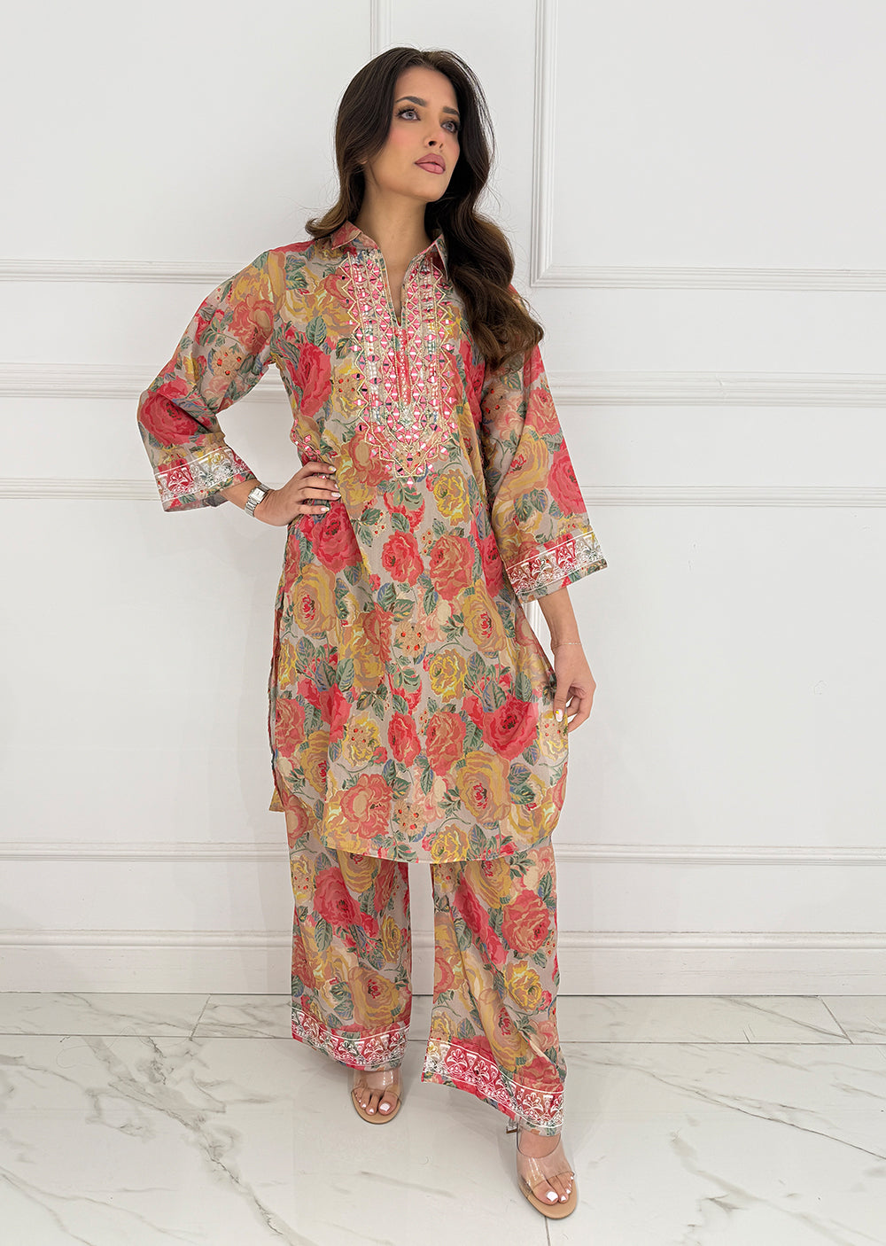 SMR3104 - Readymade Multi Swiss 2 Piece Suit - Memsaab Online