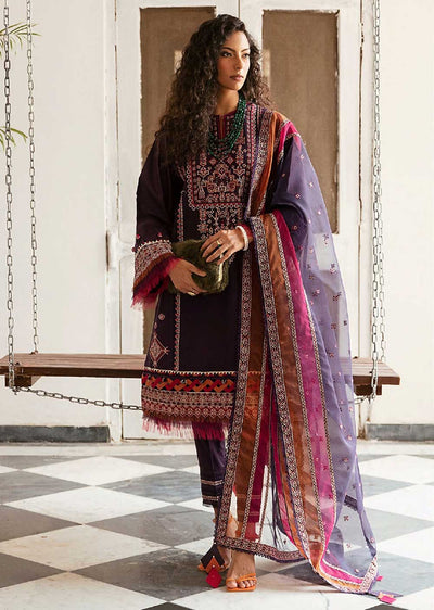 IRA-R-07 - Alpenrose - Unstitched - Iris Embroidered Lawn Eid Collection 2023 - Memsaab Online