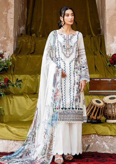 ZT-607 - Unstitched - Ramsha Andaaz Luxury Lawn Vol 06 2023 - Memsaab Online