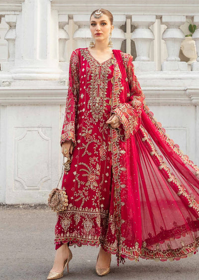 MPC-24-107 - Unstitched - Maria B Embroidered Chiffon 2024 - Memsaab Online