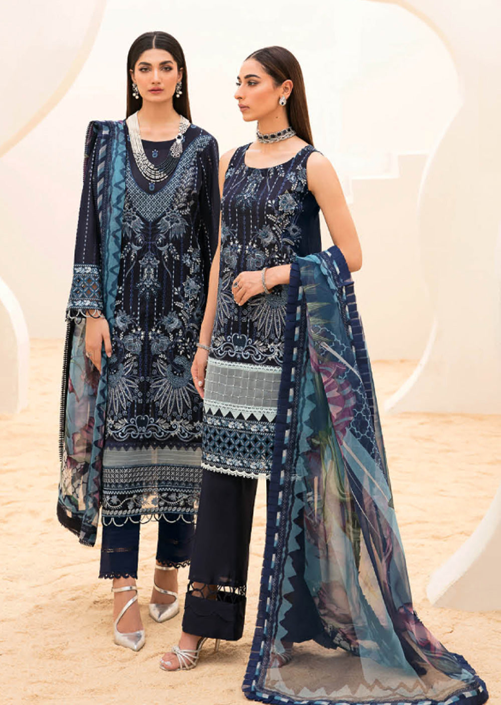 Z-707 - Unstitched - Ramsha Andaaz Luxury Lawn Collection Vol 7 2023 - Memsaab Online