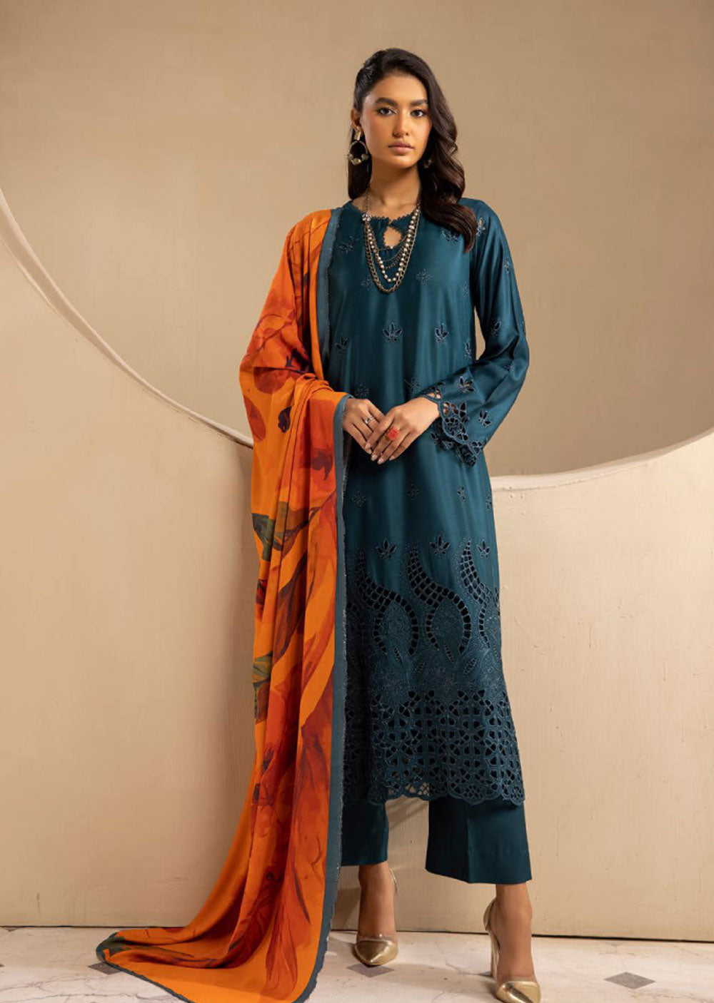 INR-07 - Readymade - Inara Chickenkari Collection 2023 - Memsaab Online