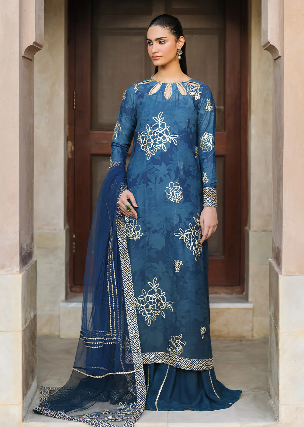 IZKN-07 - Readymade - Bandhani Chiffon Collection by Iznik 2025 - Memsaab Online