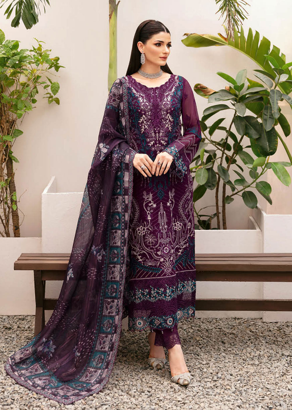 T-207 - Unstitched - Ramsha Dastan Collection Vol 2 2024 - Memsaab Online